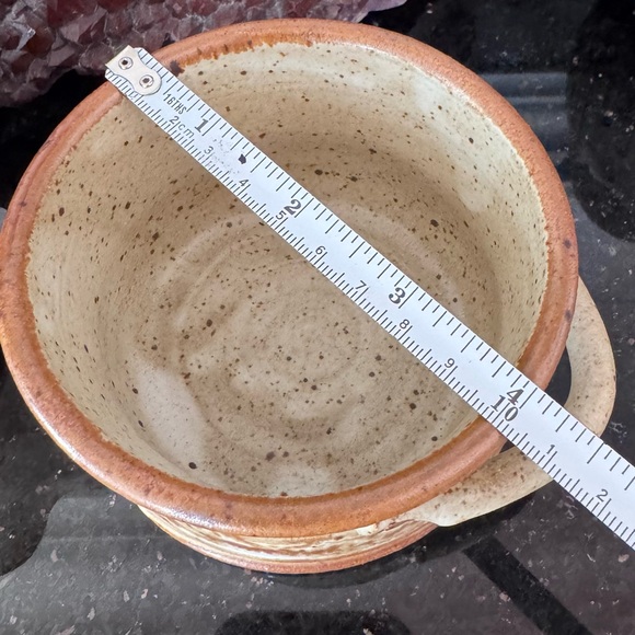 Handmade Studio Pottery Sugar&Creamer - Rustic Earth Tones - Picture 5 of 9